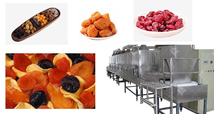 Industry Microwave Preserved Dried Fruit Apricots Sterilization Equipment Machine