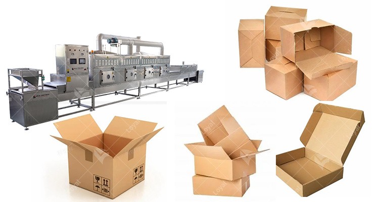 Tunnel Insects powder tea carton paper box snacks food microwave tunnel dryer machine