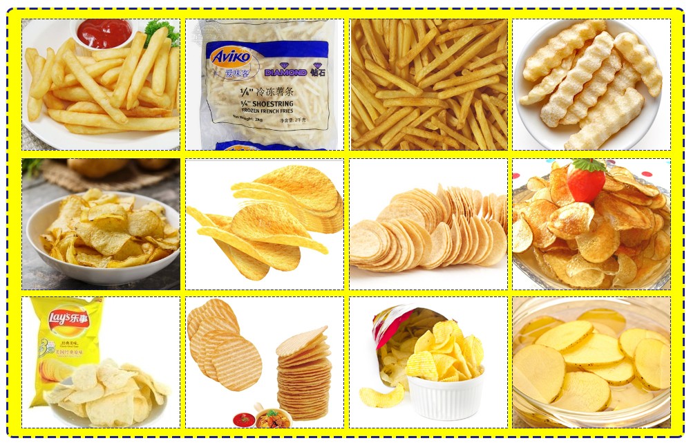 Potato Chips Making Machine Raw Material & Products Quality Target