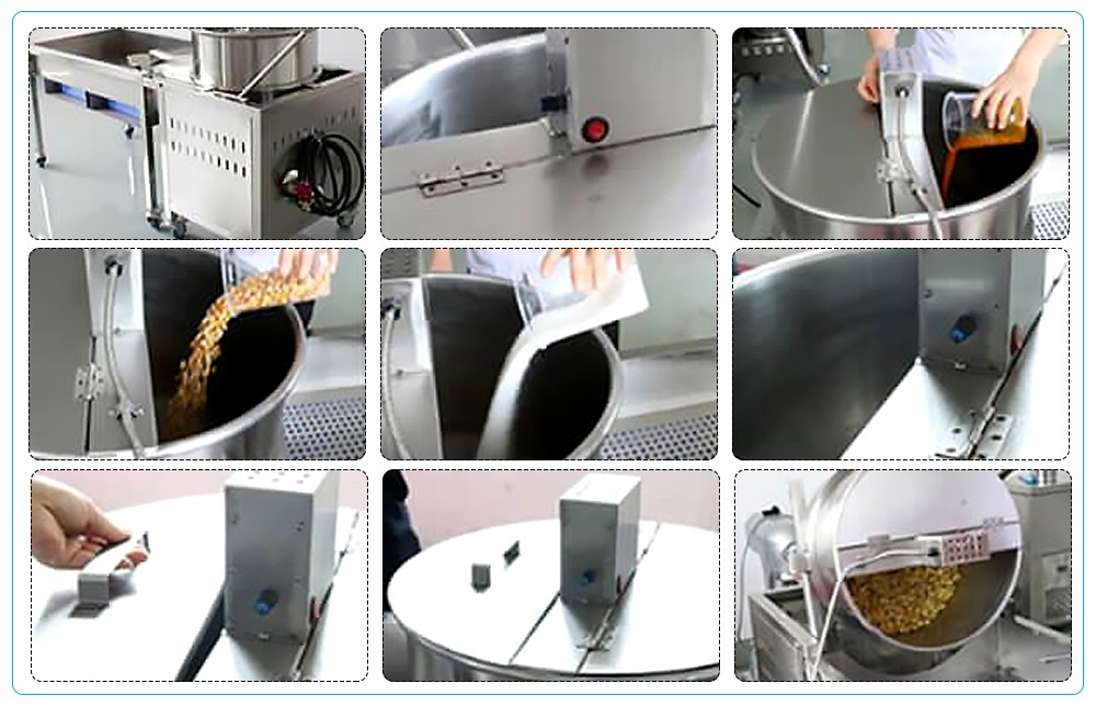 Supplier for pop corn making machine for sale