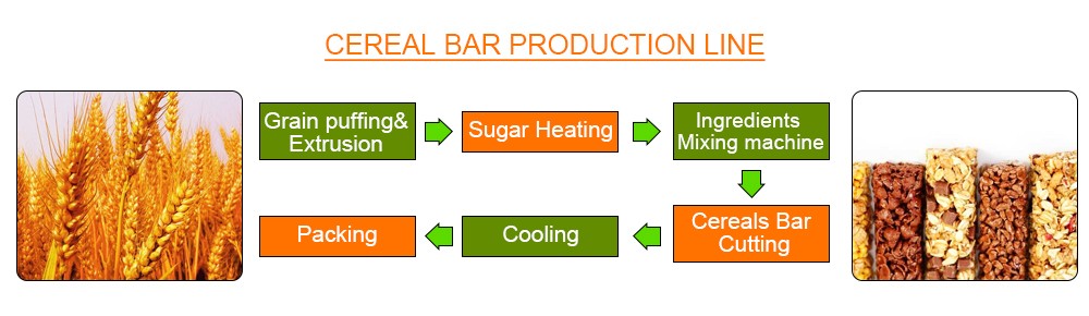 process for Protein Bar Production Line