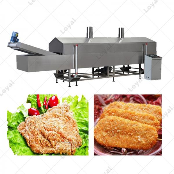 Commercial Conveyor Gas Fryer Machinery Continuous Chicken Fillet Frying Machine #1 image