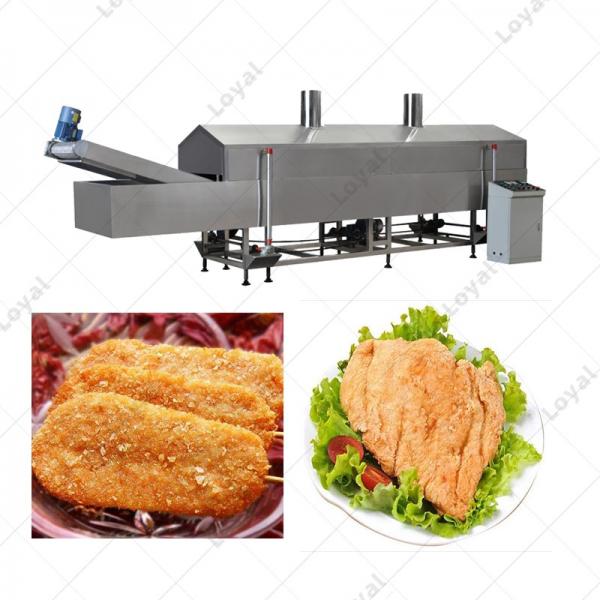 Commercial Conveyor Gas Fryer Machinery Continuous Chicken Fillet Frying Machine #3 image